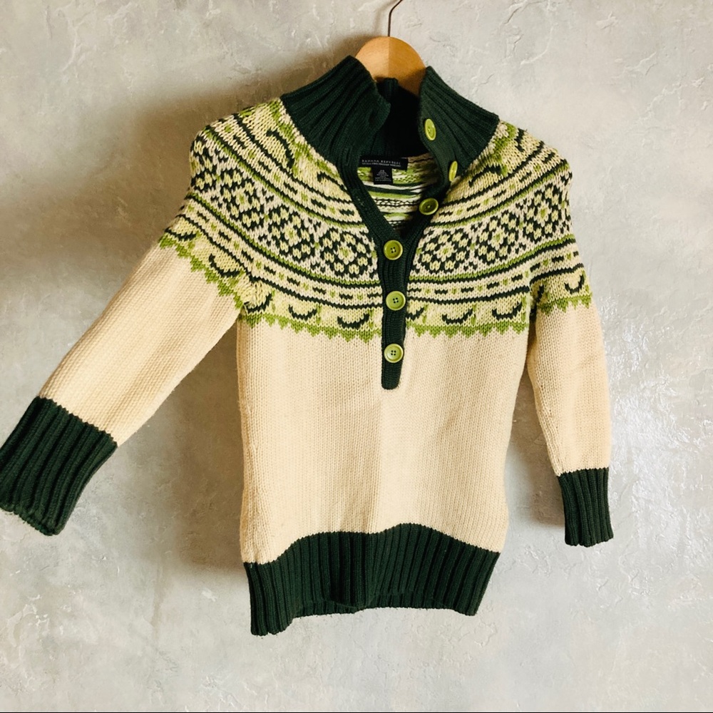 RARE Banana Republic Wool Button-up Sweater